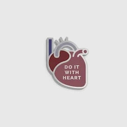 oterie Do it with Heart Enamel Pin